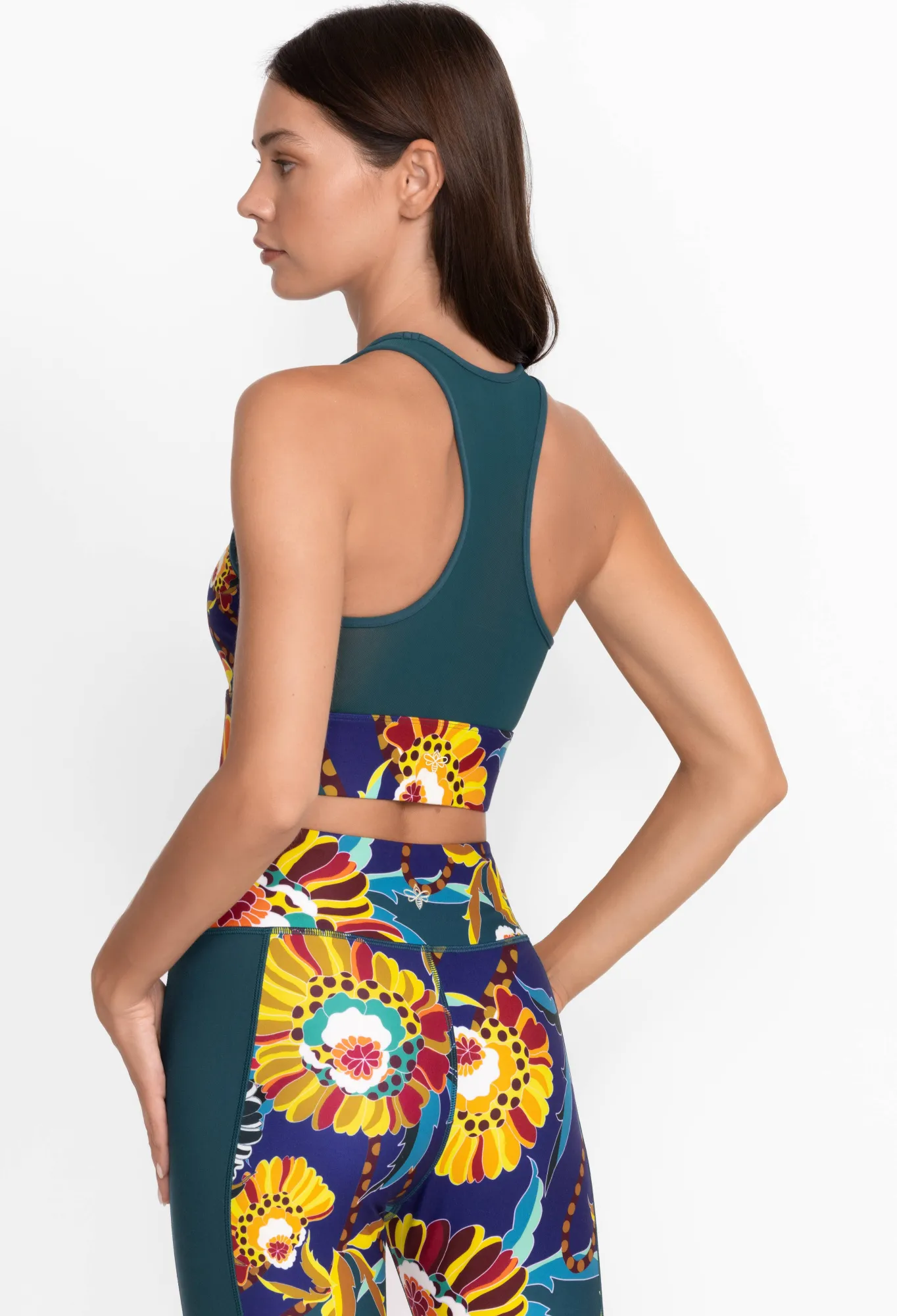 New Bee Active Mesh Back Longline Bra Women Active