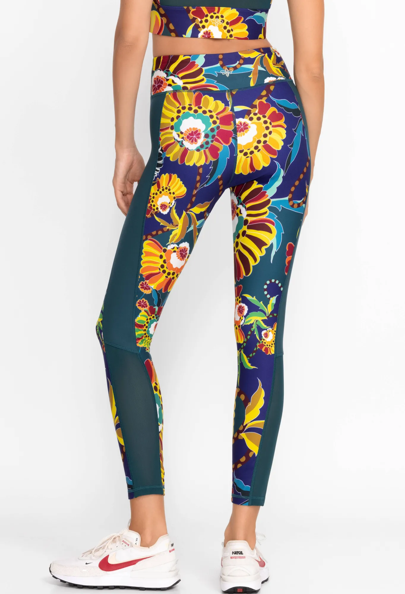 Cheap Bee Active Mesh Panel Active Legging Women Active