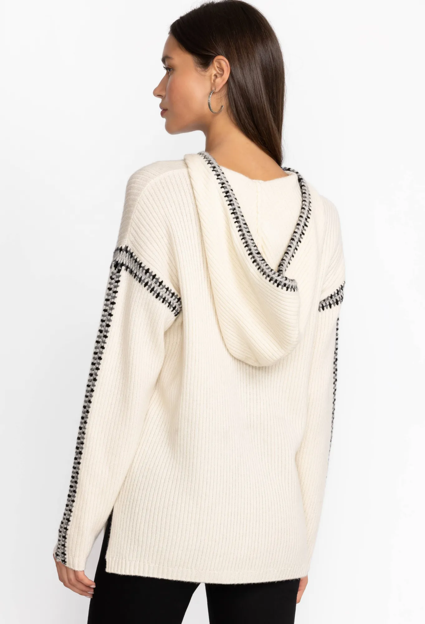 Clearance Beltran Multi Color Whipstitch Baja Women Tops