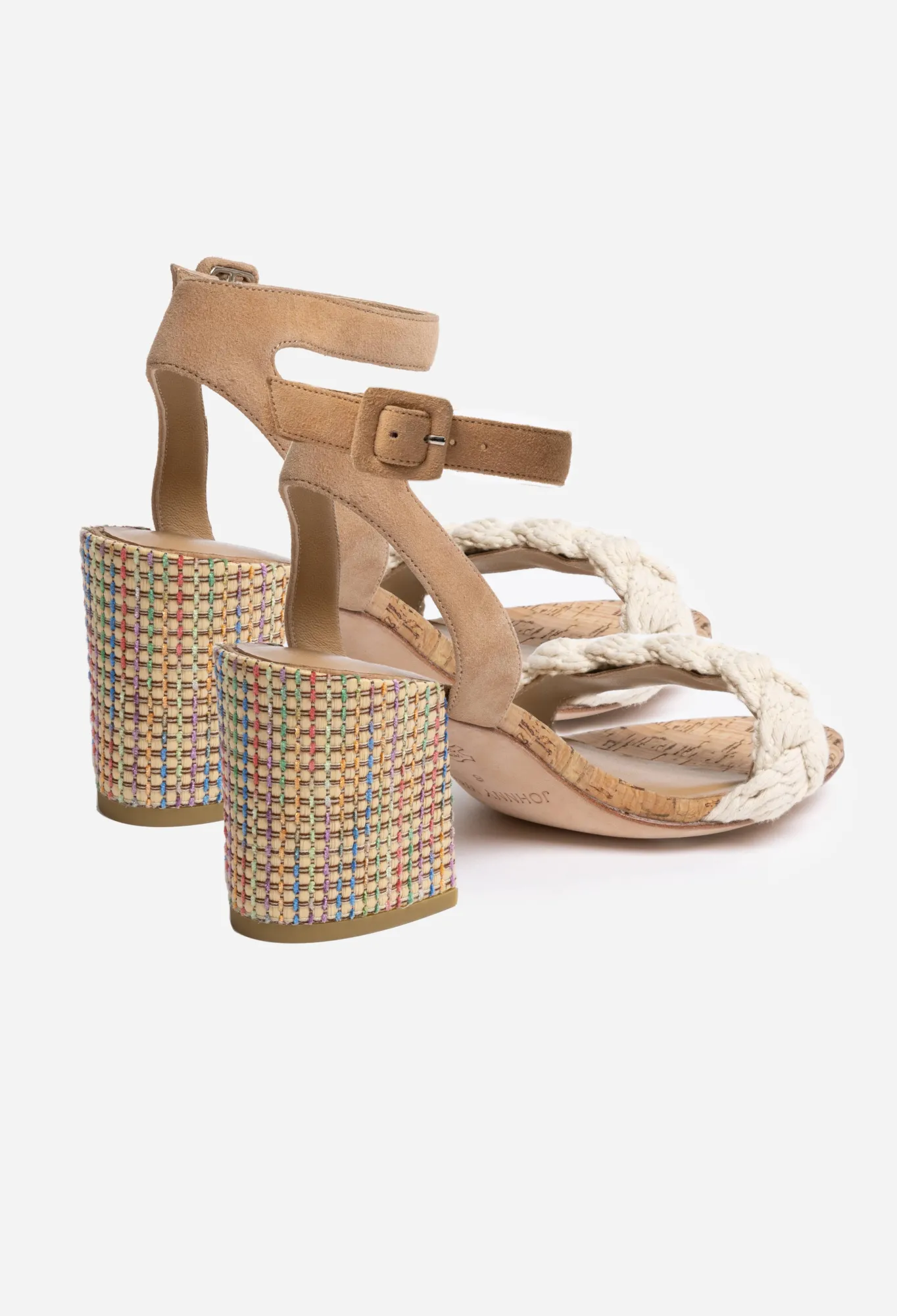 New Braid Block Heel Women Shoes