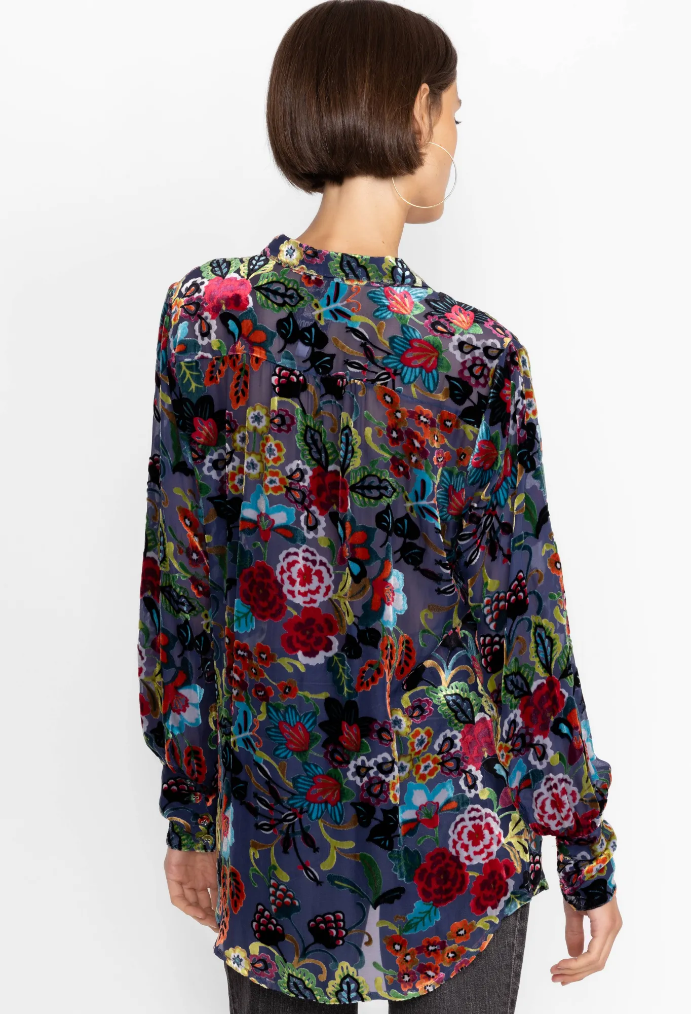 Flash Sale Burnout Yrene Blouse Women Tops