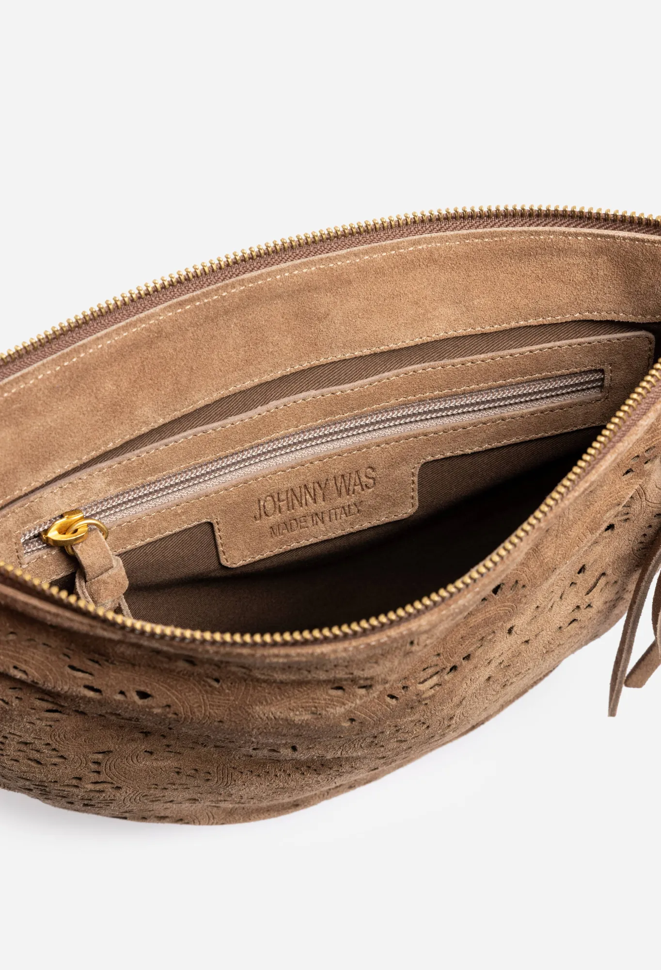 Flash Sale Fiore Italian Suede Saddle Bag Women Handbags