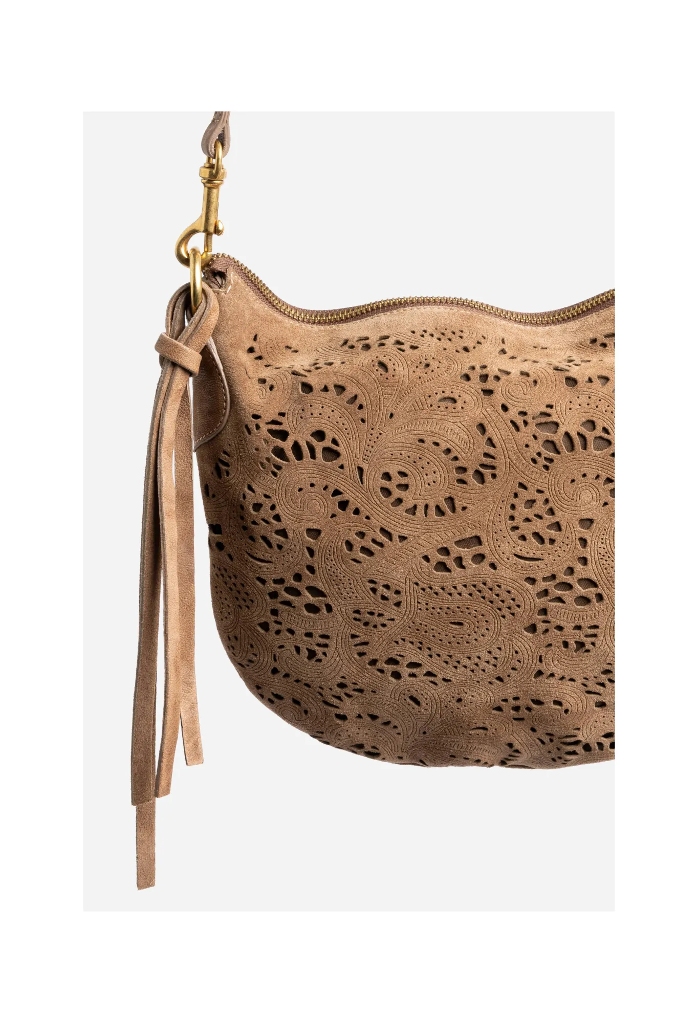 Flash Sale Fiore Italian Suede Saddle Bag Women Handbags