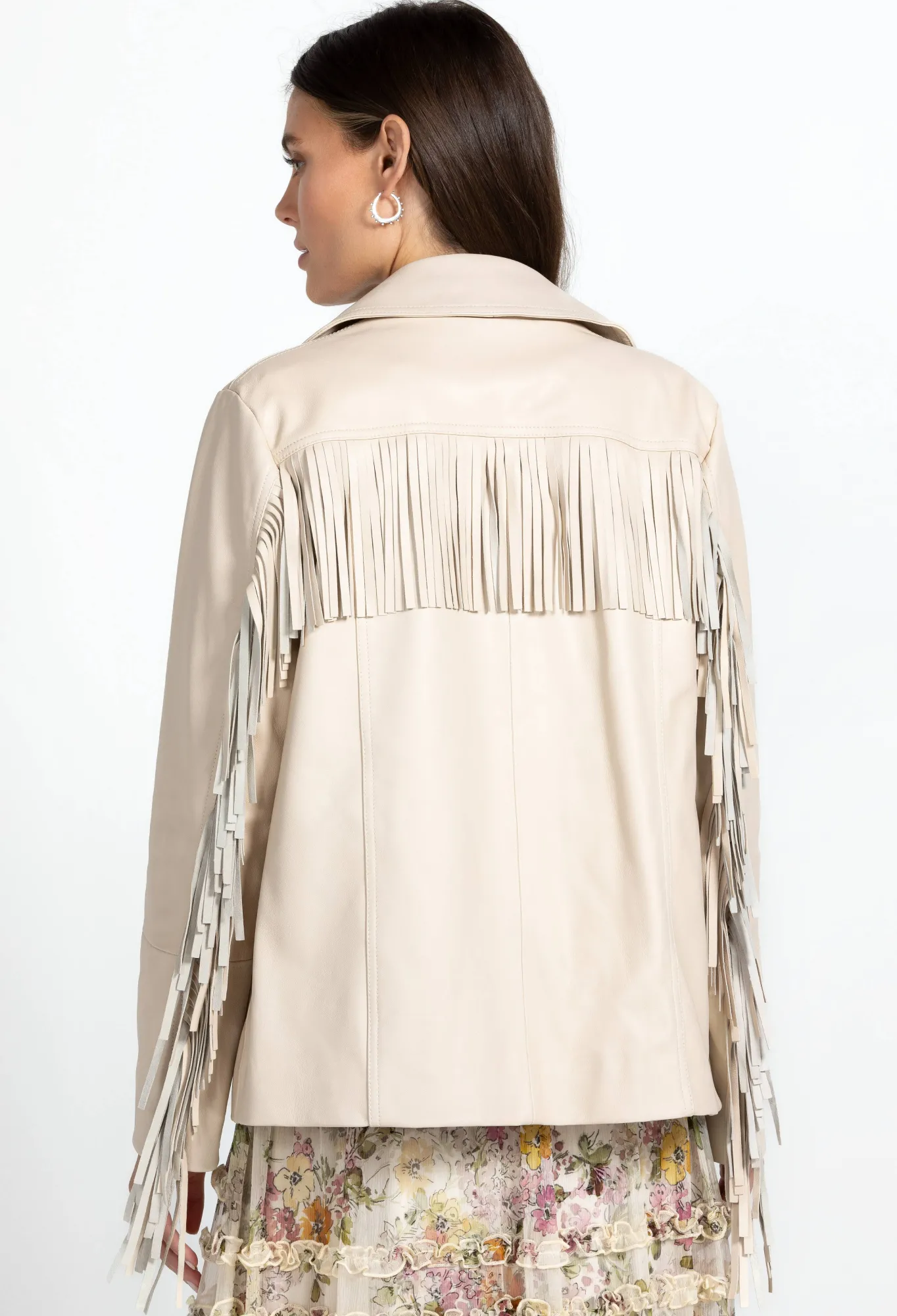 Outlet Frangia Leather Jacket Women Outerwear