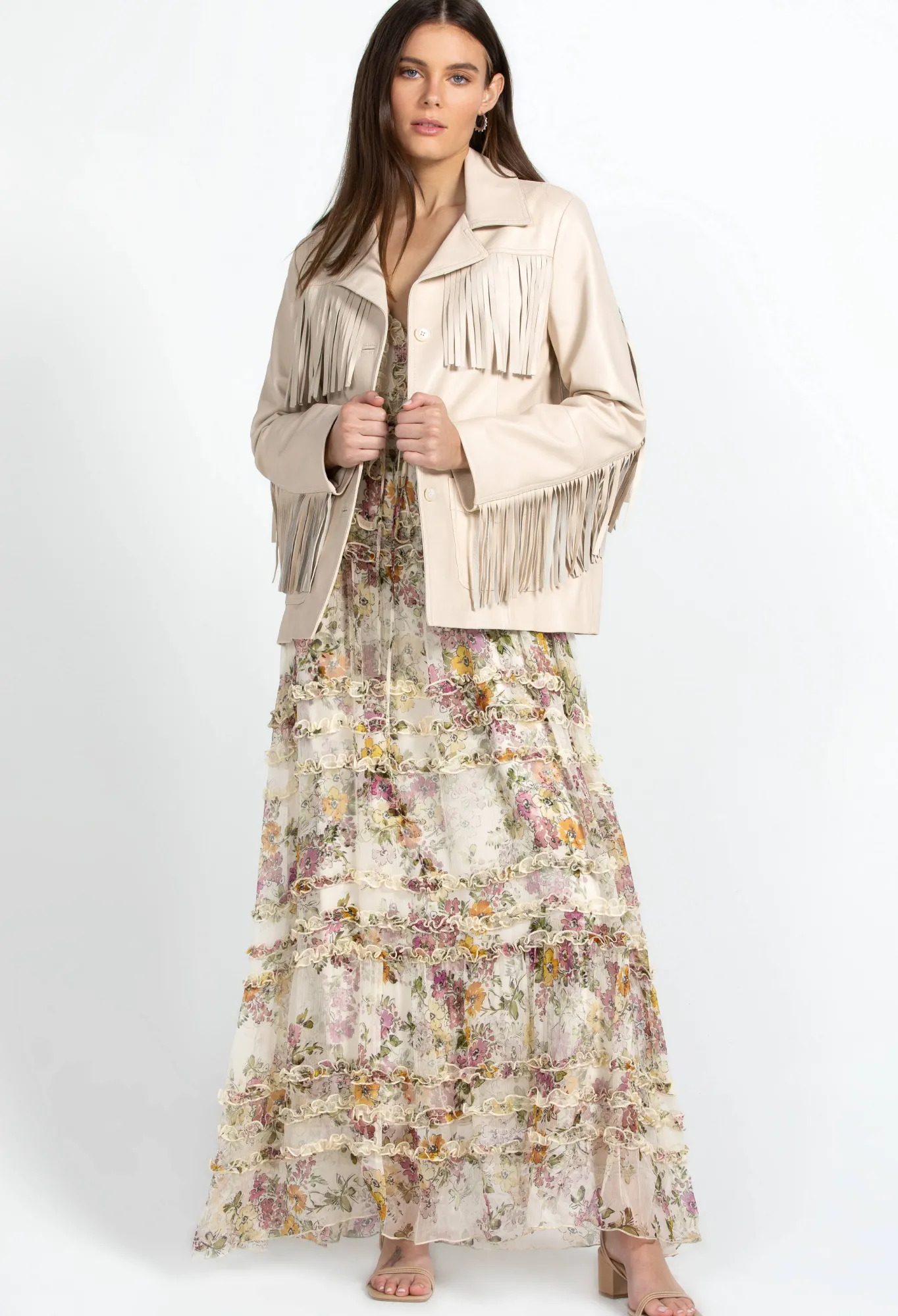 Outlet Frangia Leather Jacket Women Outerwear