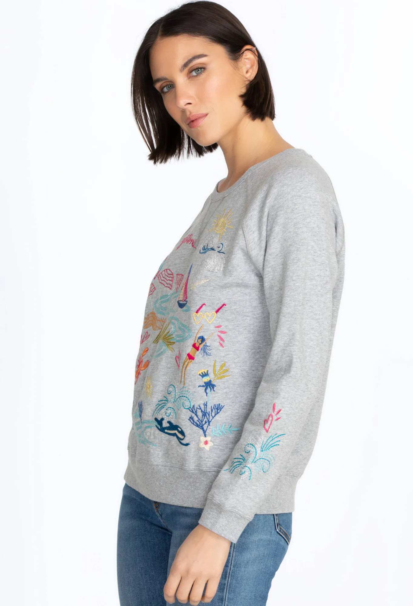 Best Hamptons Raglan Sweatshirt Women Tops