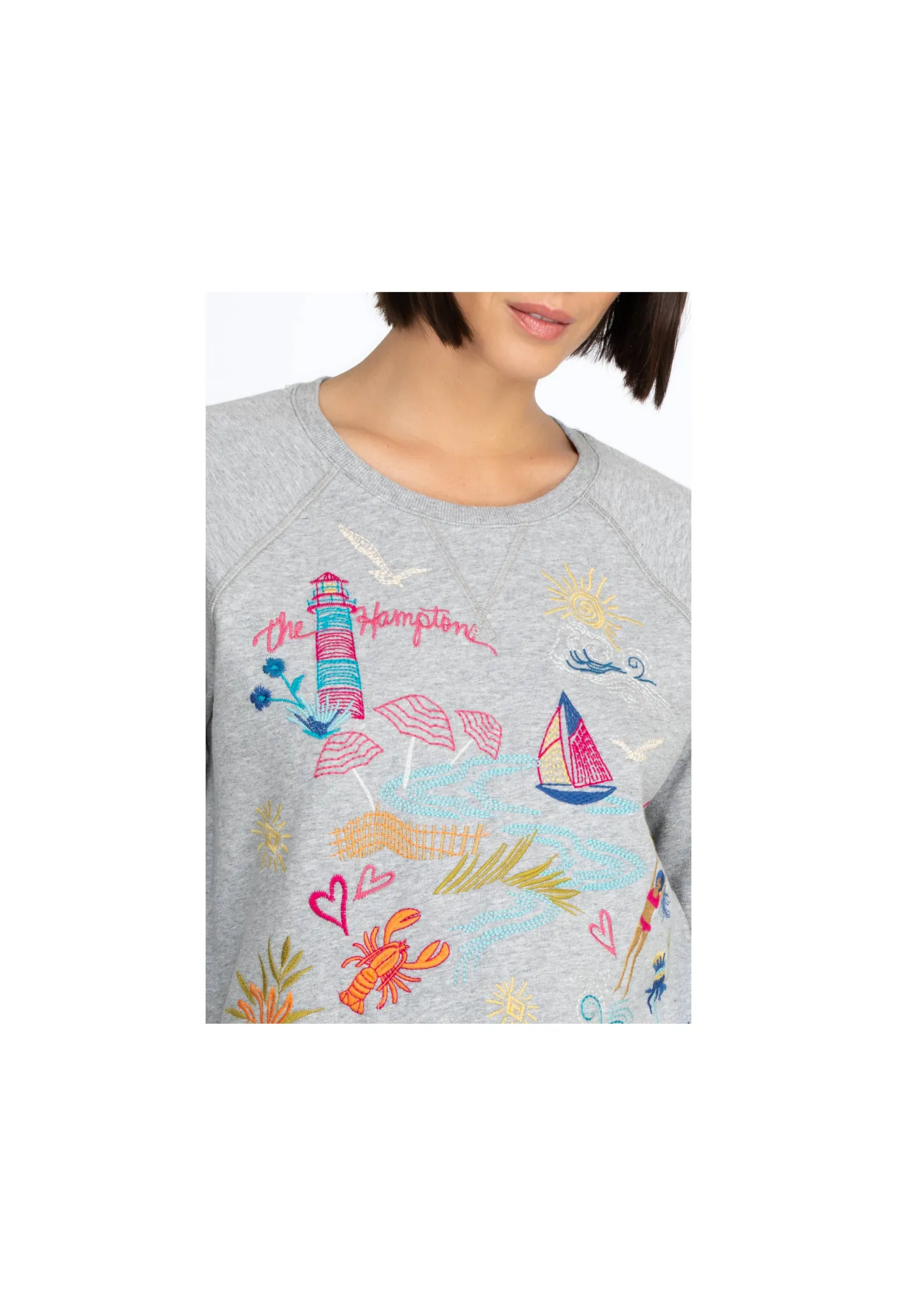 Best Hamptons Raglan Sweatshirt Women Tops