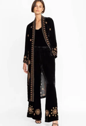 Online Heidi Velvet Kimono Coat Women Kimonos