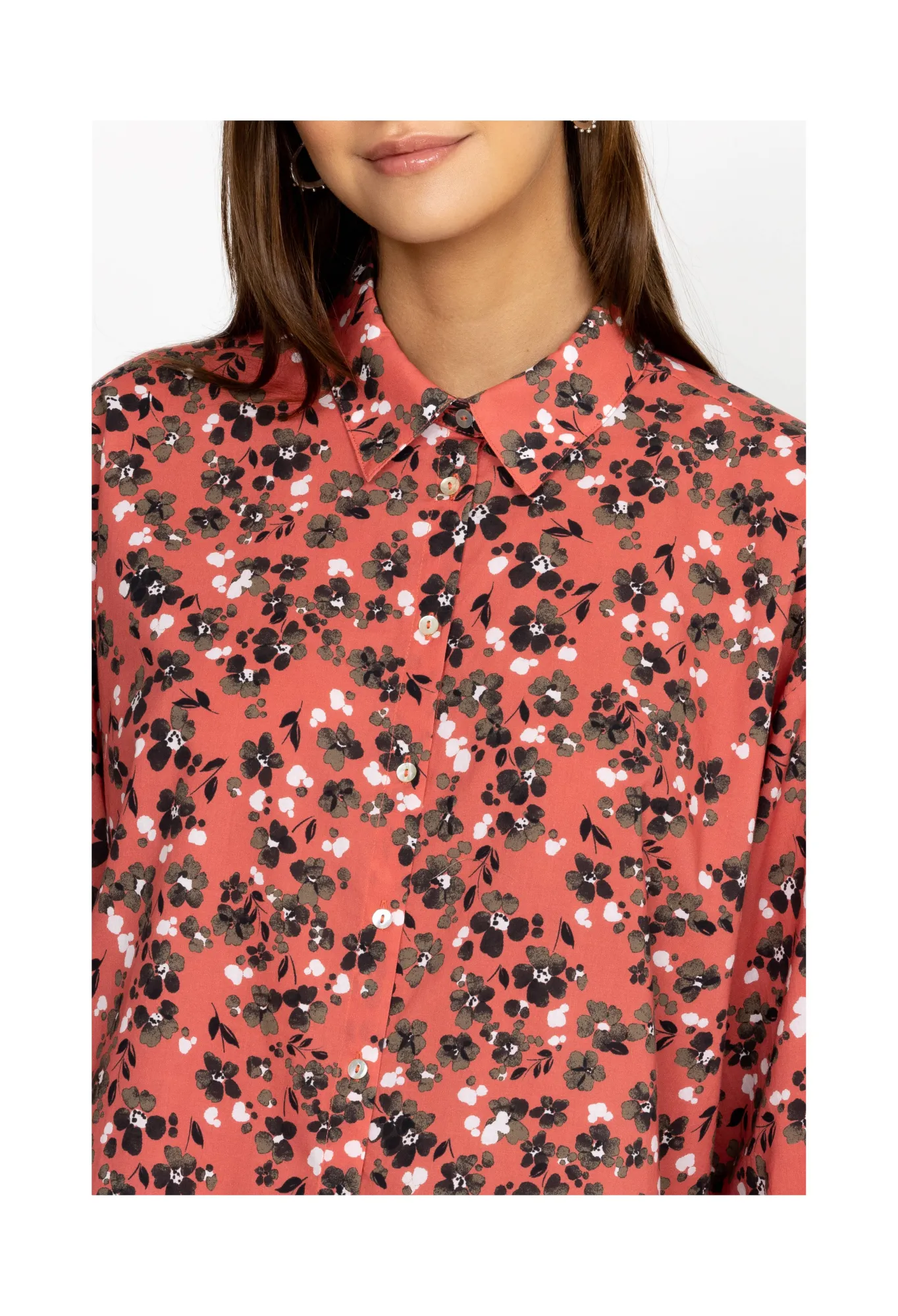 Hot High Low Button Shirt Women Tops