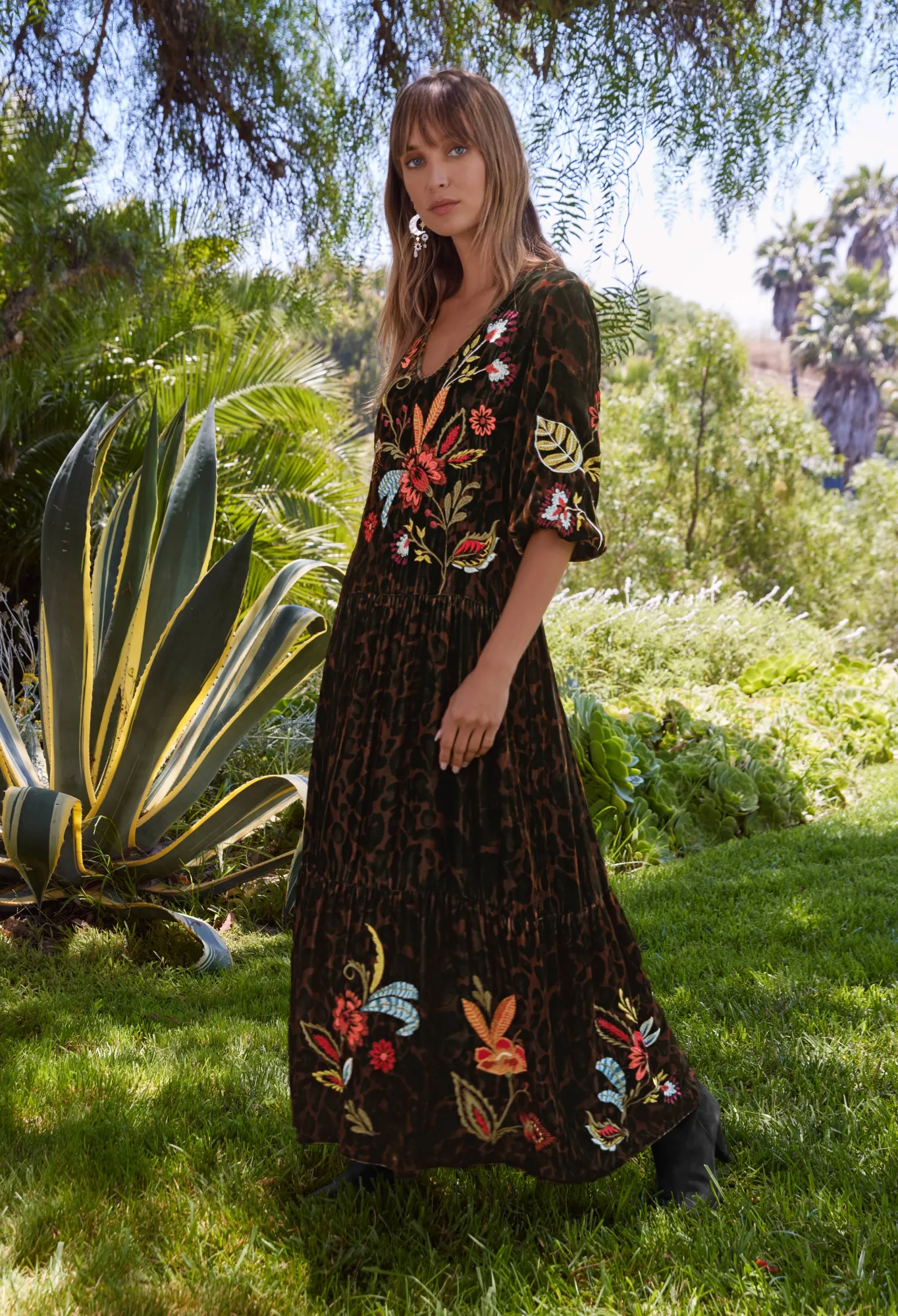 Discount Isabella Velvet Tiered Dress Women Dresses