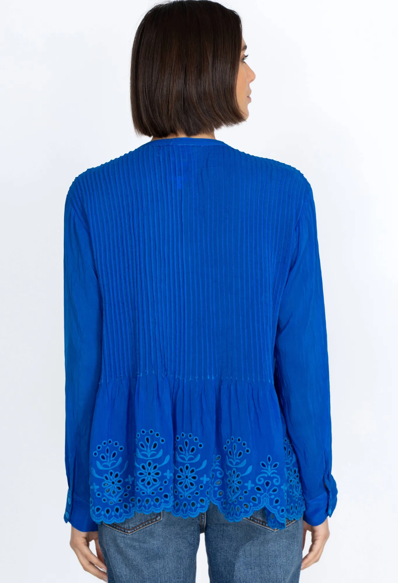 Hot Leonie Pintuck Blouse Women Tops