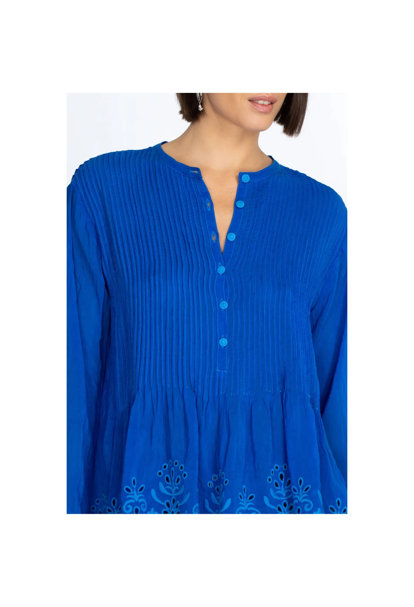 Hot Leonie Pintuck Blouse Women Tops