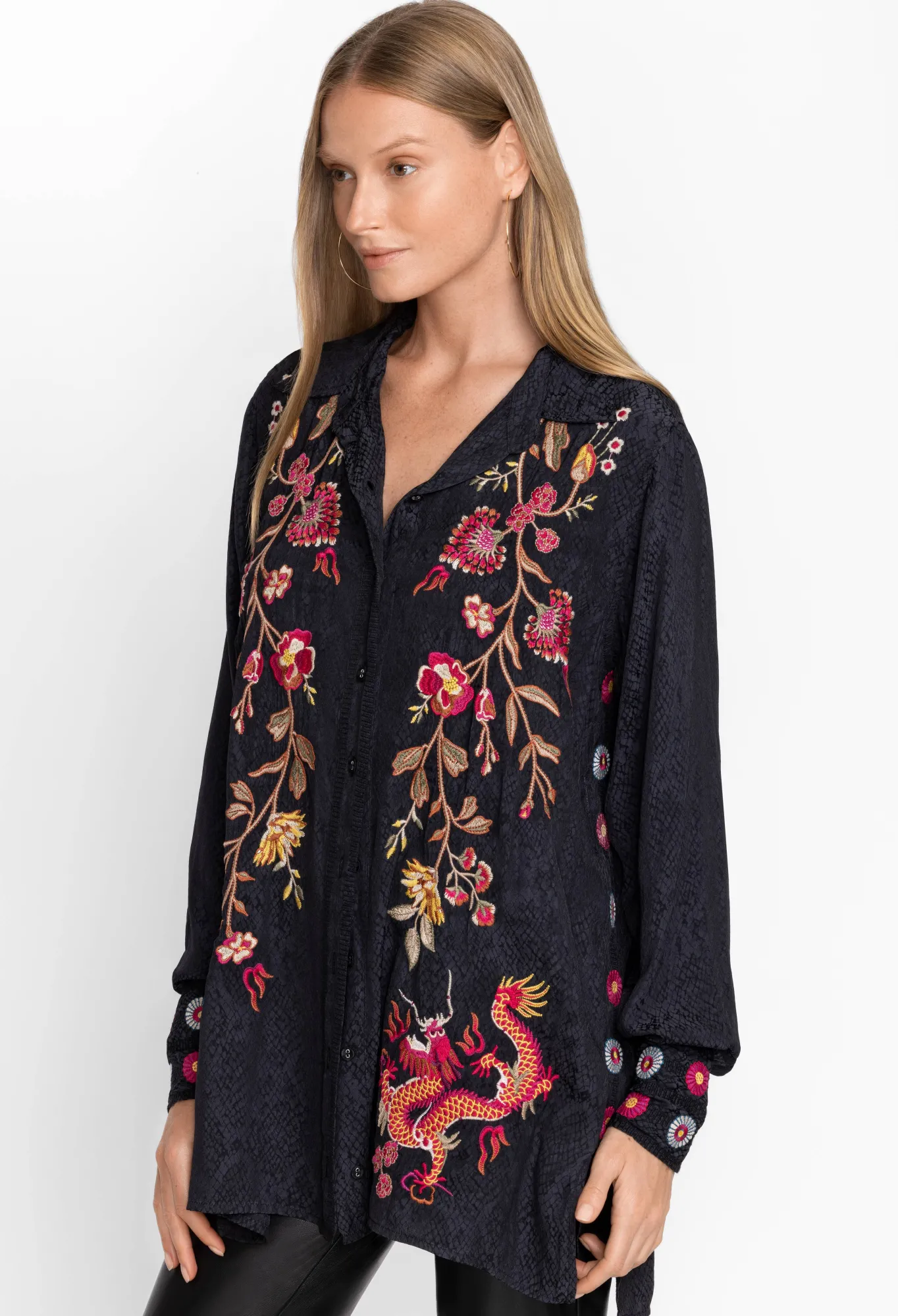 New Lilith High Slit Tunic Women Tops