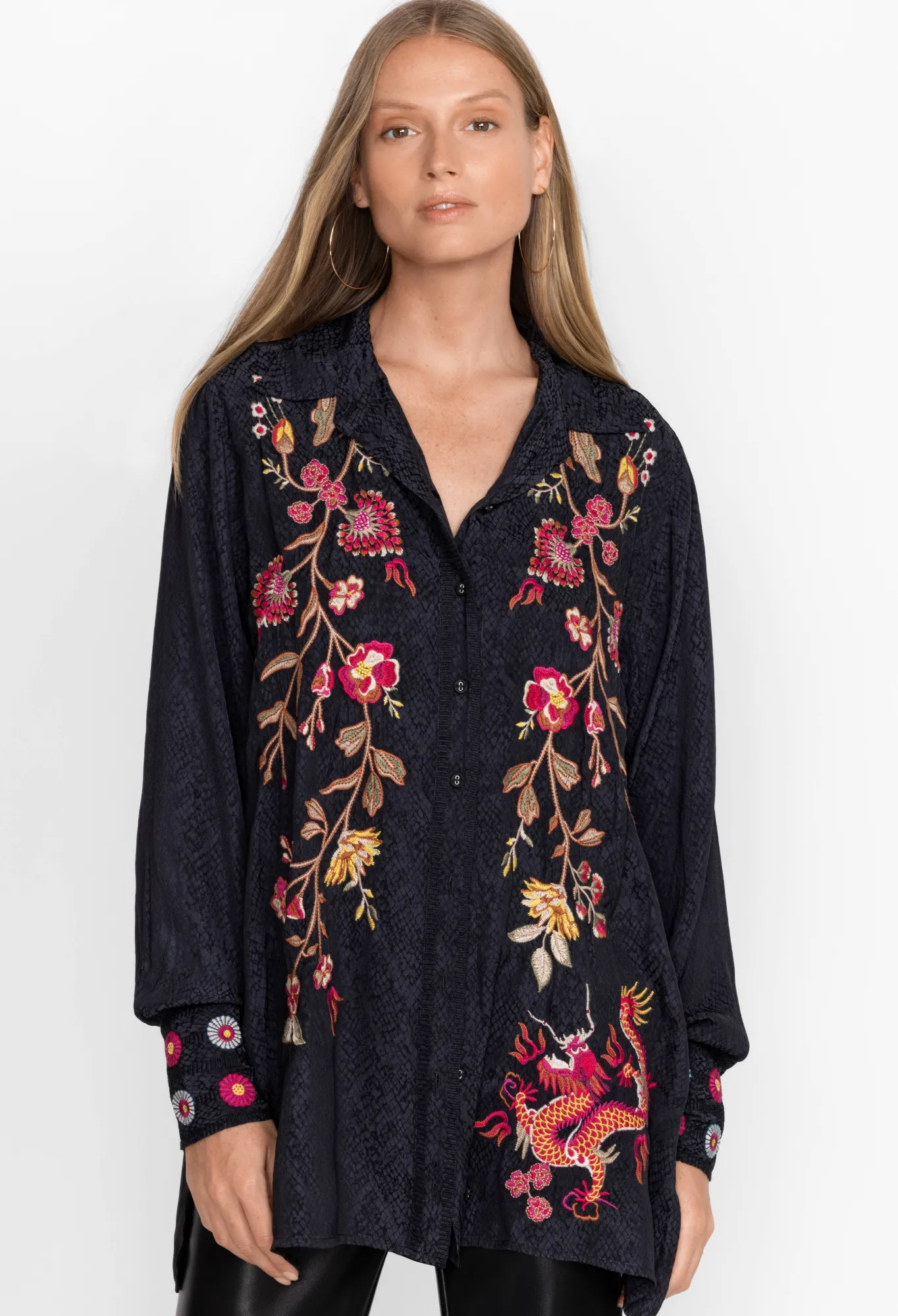 New Lilith High Slit Tunic Women Tops