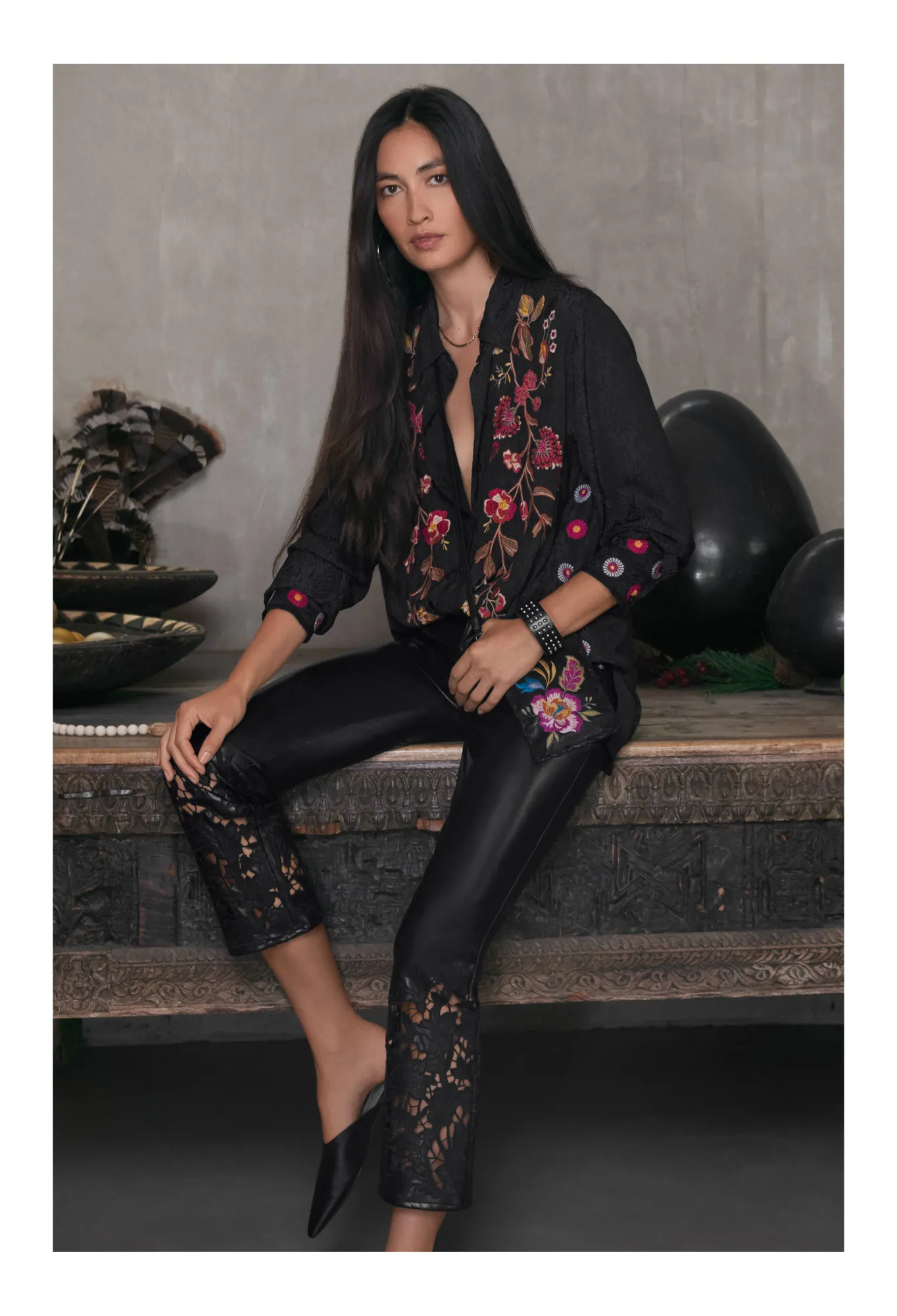 New Lilith High Slit Tunic Women Tops