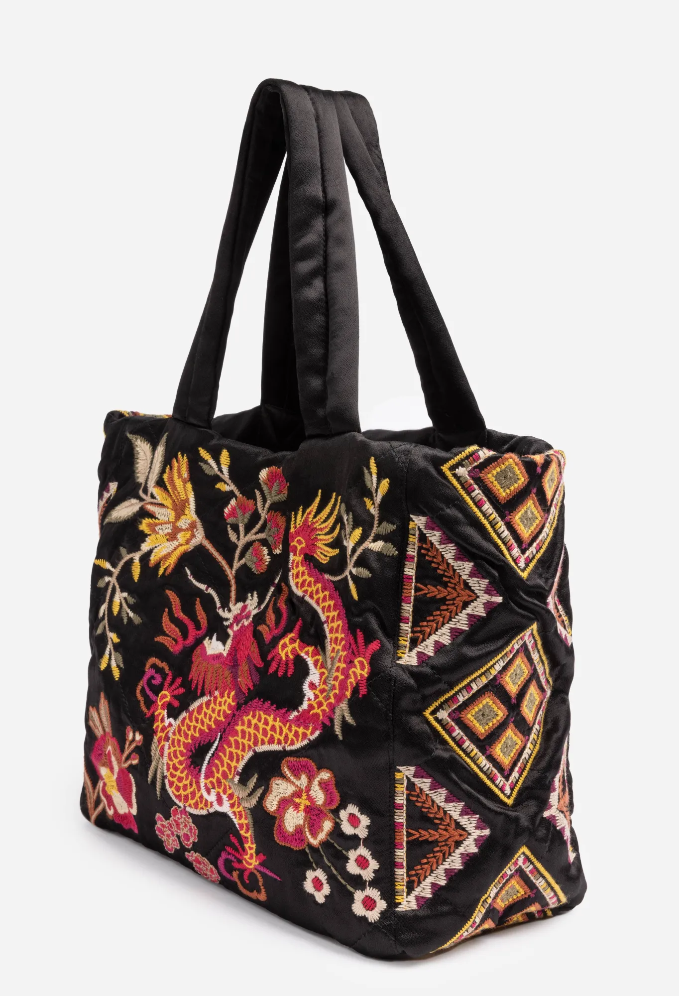 New Lilith Quilted Satin Tote Women Handbags