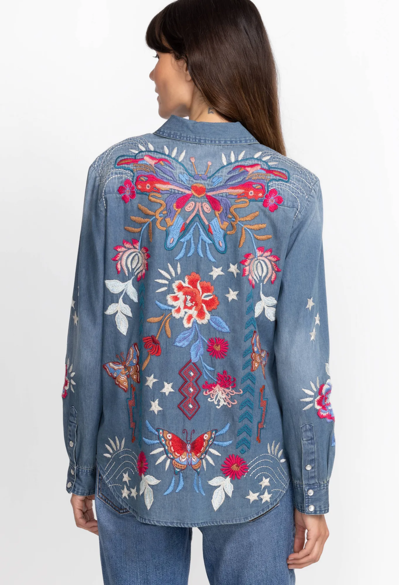 Best Sale Mika Denim Pocket Shirt Women Tops