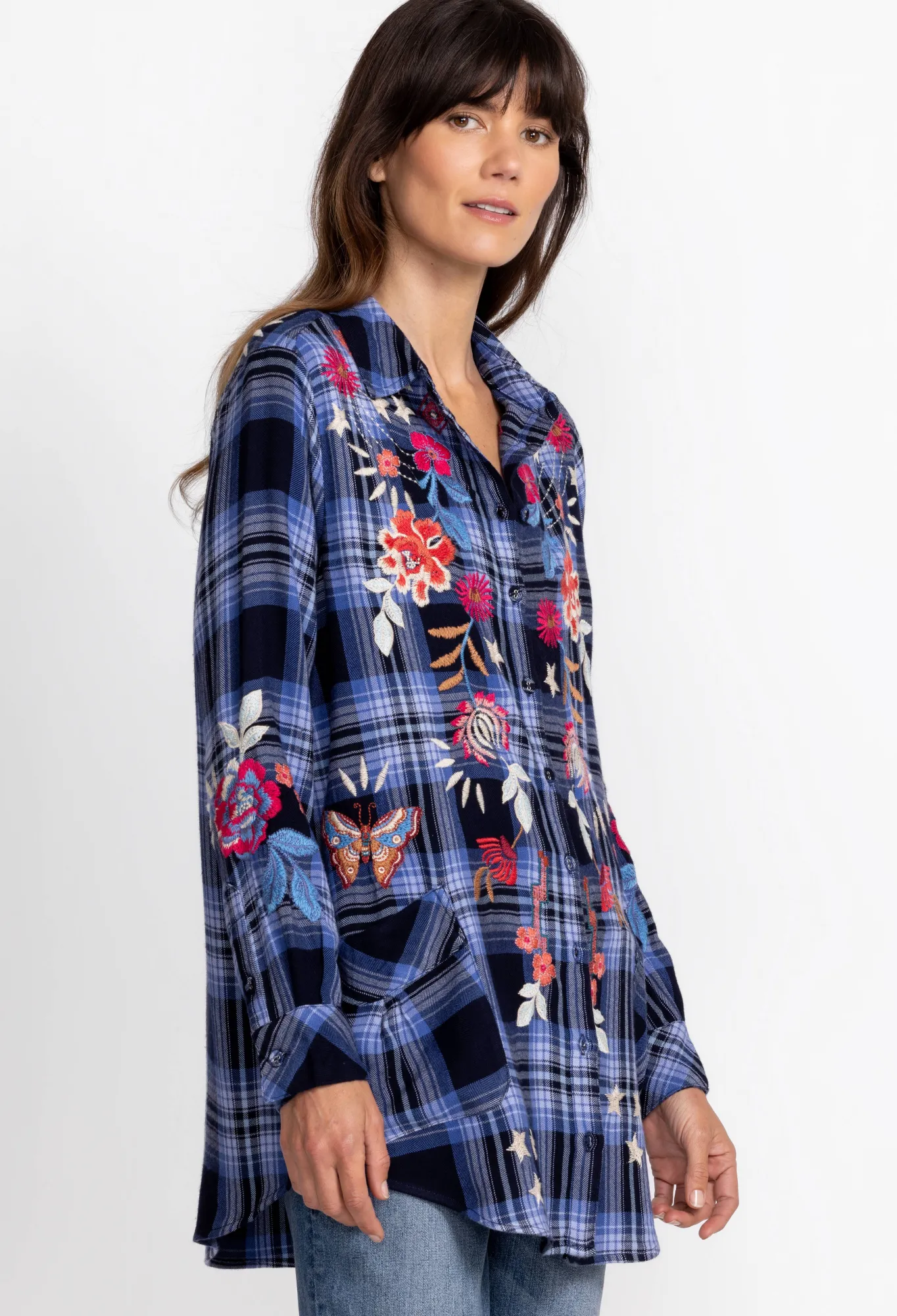 Fashion Mika Painters Smock Tunic Women Tops