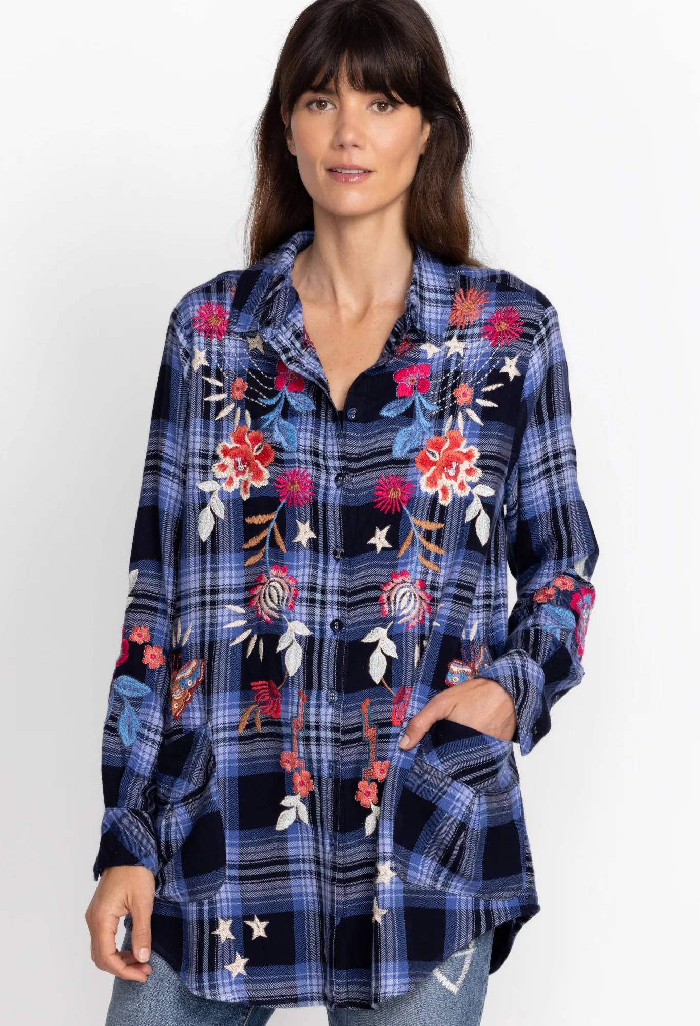 Fashion Mika Painters Smock Tunic Women Tops