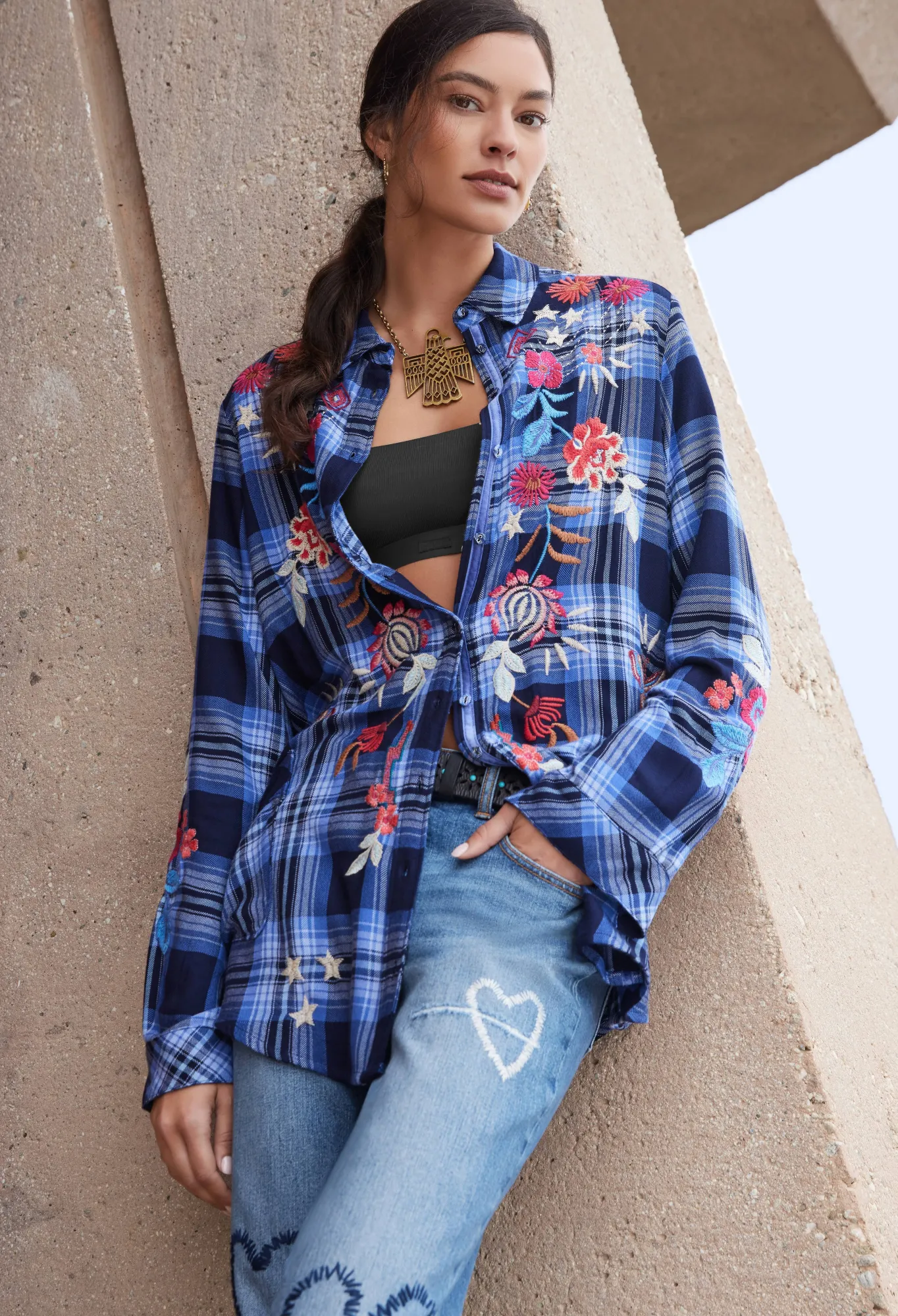 Fashion Mika Painters Smock Tunic Women Tops