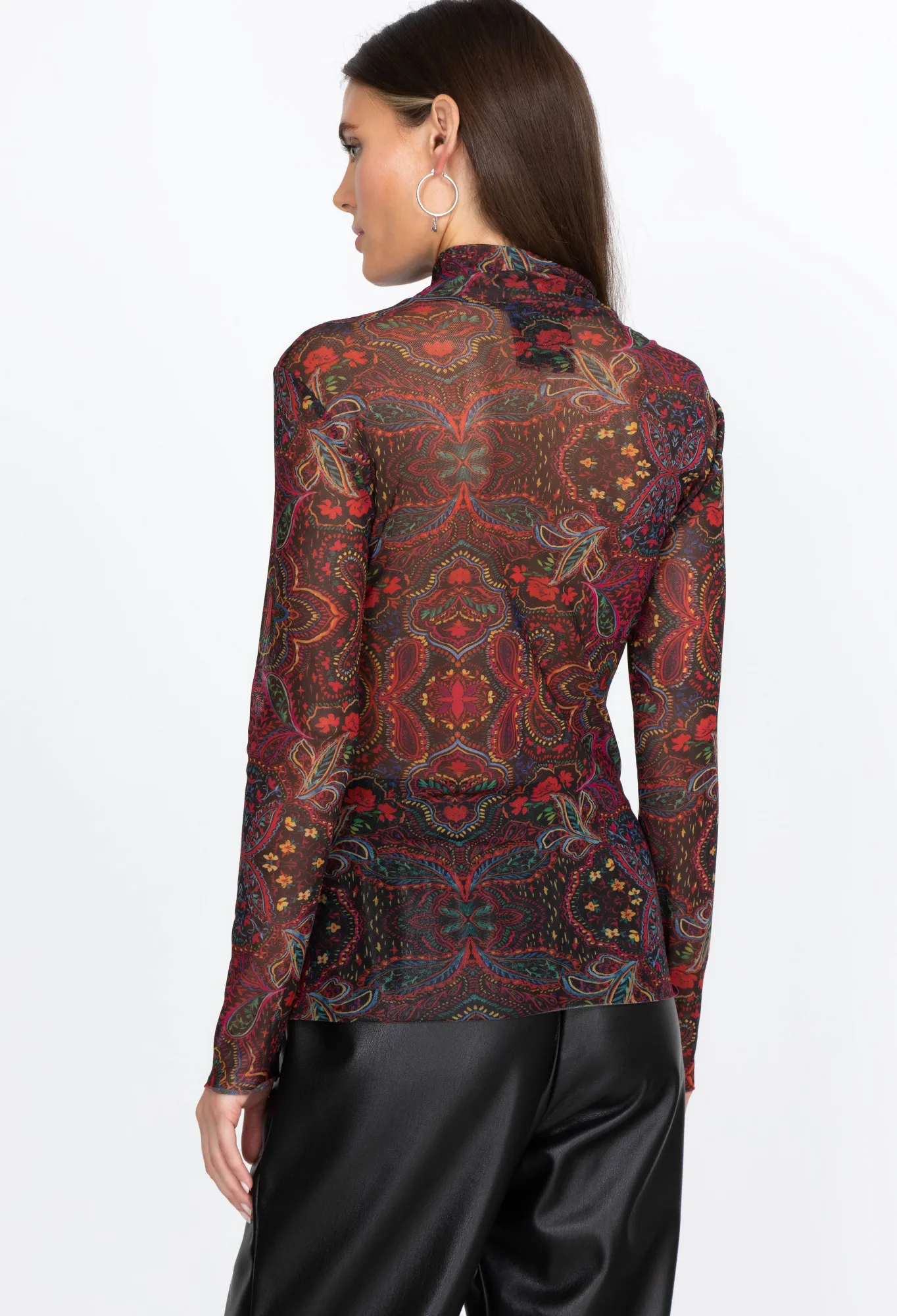 Outlet Potion Mock Neck Women Tops