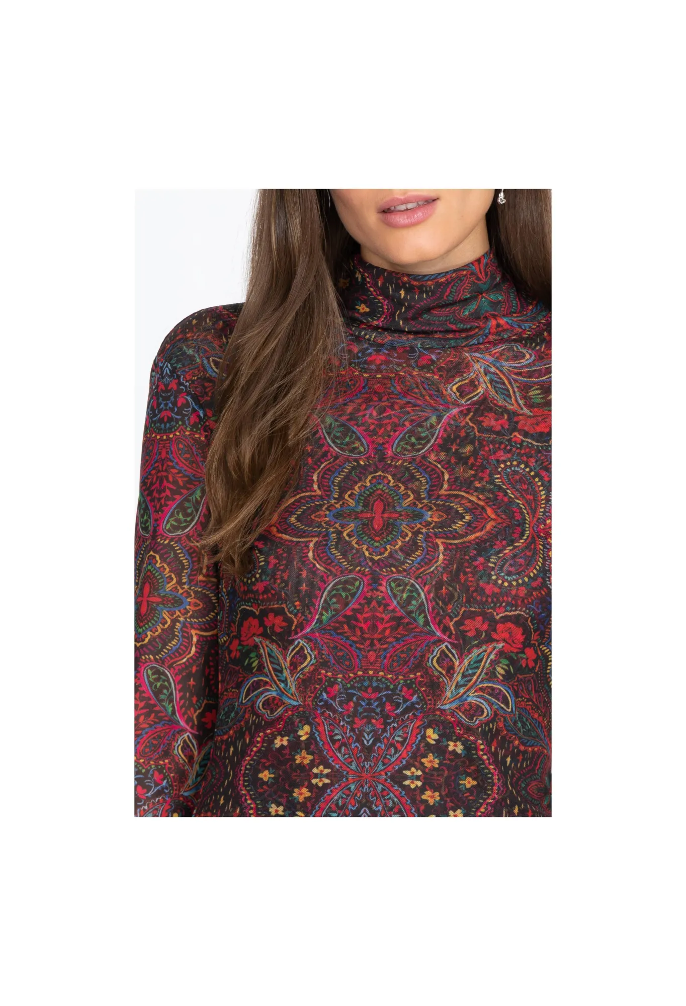 Outlet Potion Mock Neck Women Tops