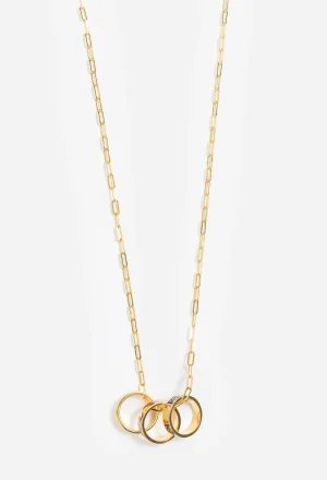 Best Sale 3 Ring Necklace Women Jewelry