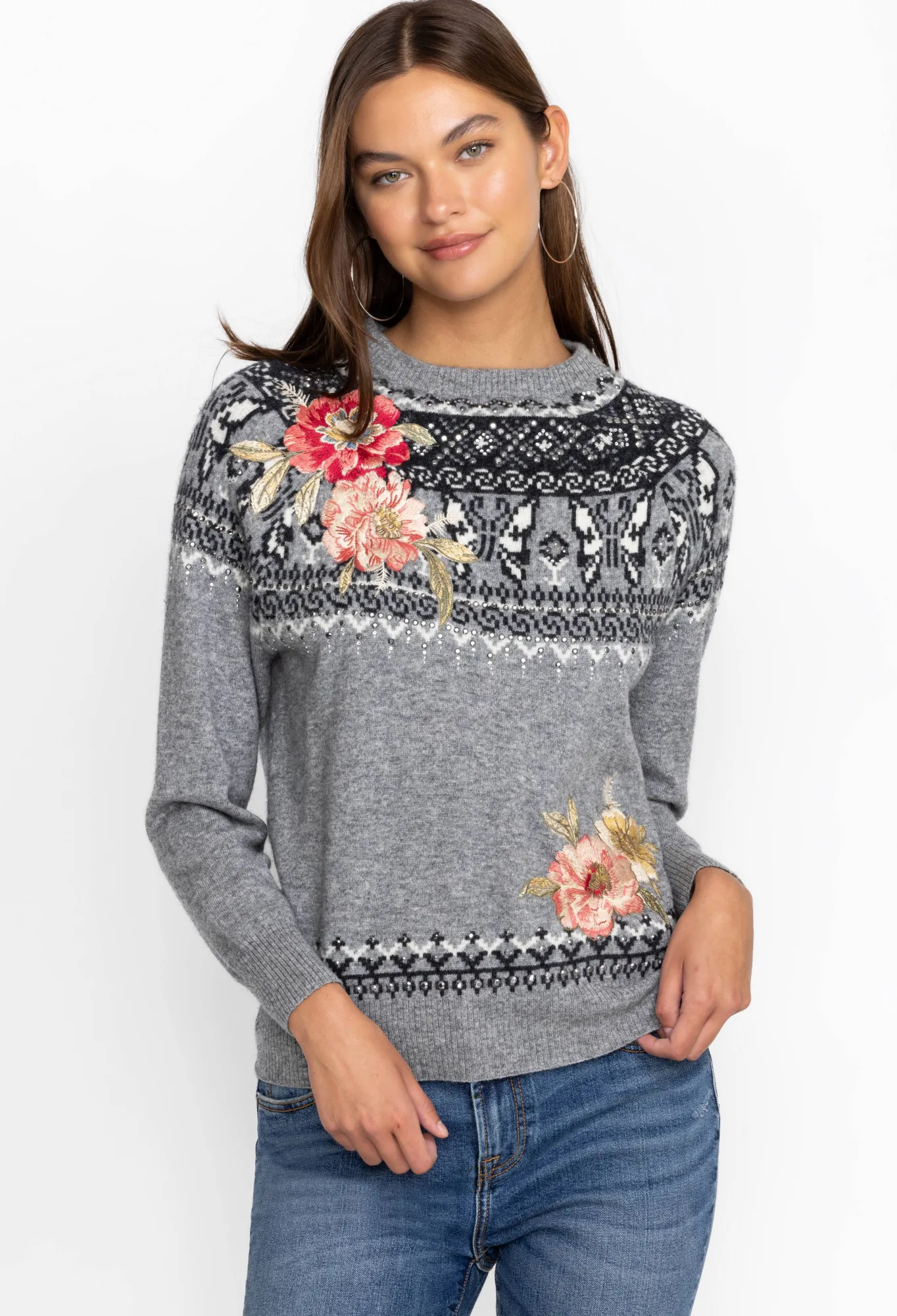 Fashion Sammy Fairisle Pullover Women Outerwear