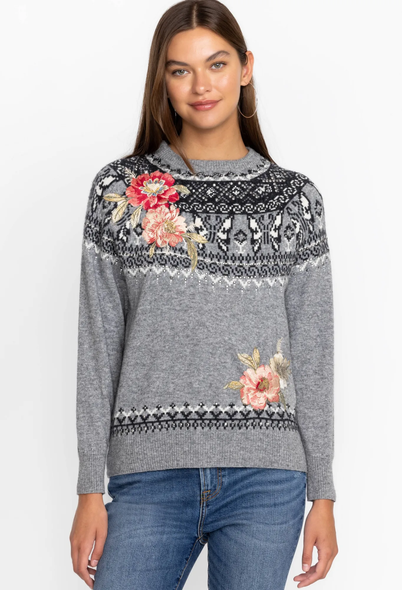 Fashion Sammy Fairisle Pullover Women Outerwear