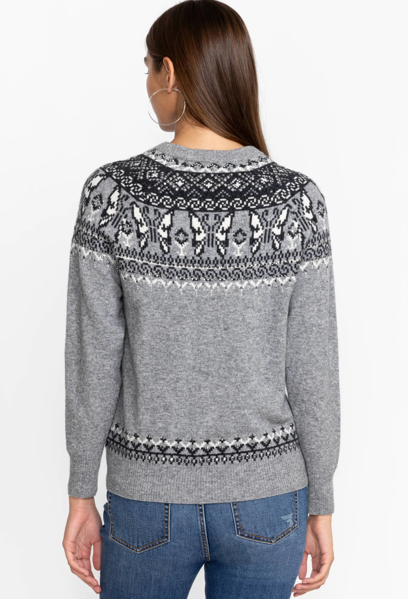 Fashion Sammy Fairisle Pullover Women Outerwear