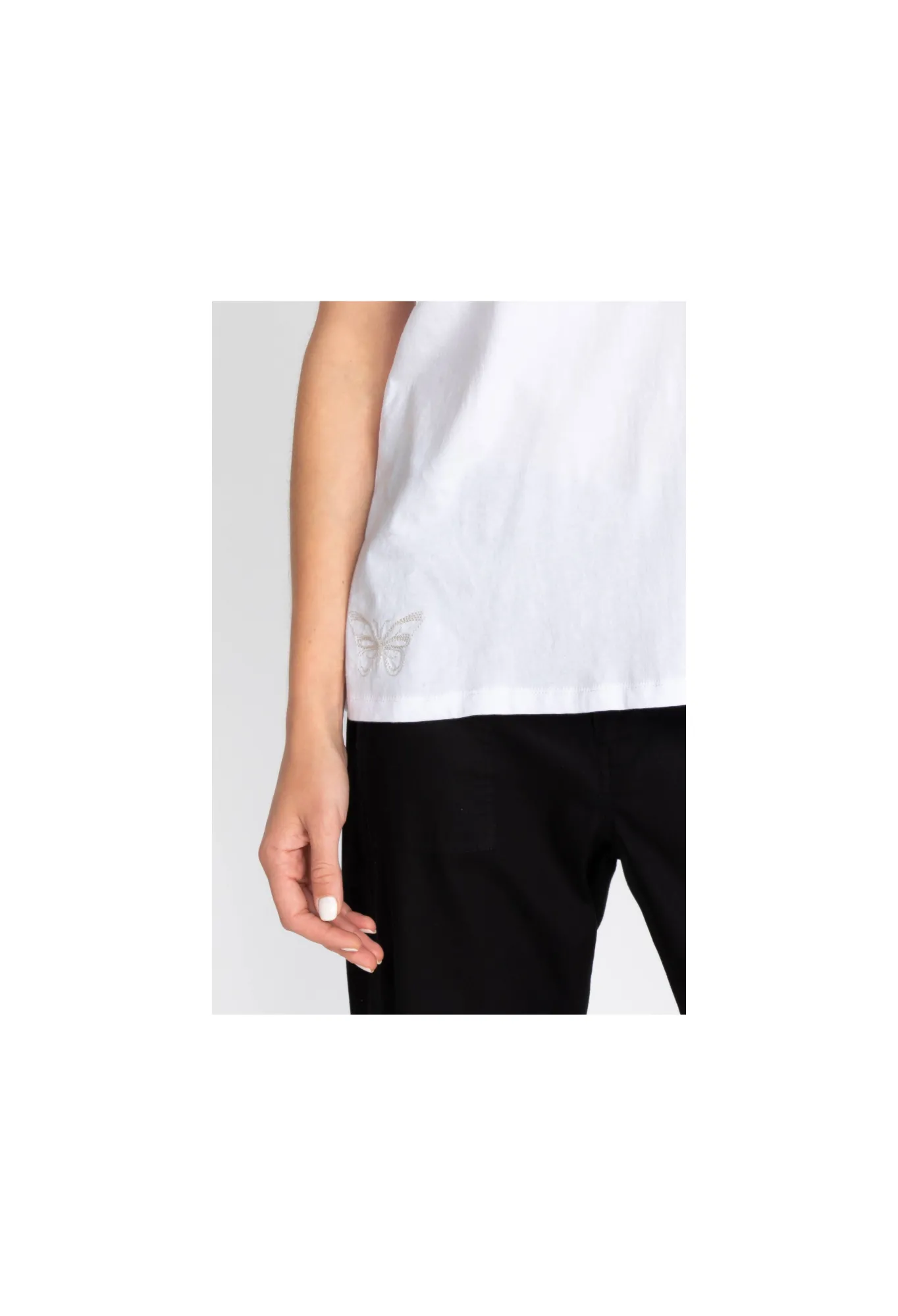 Online Short Sleeve V-Neck Layering Tee Women Tops