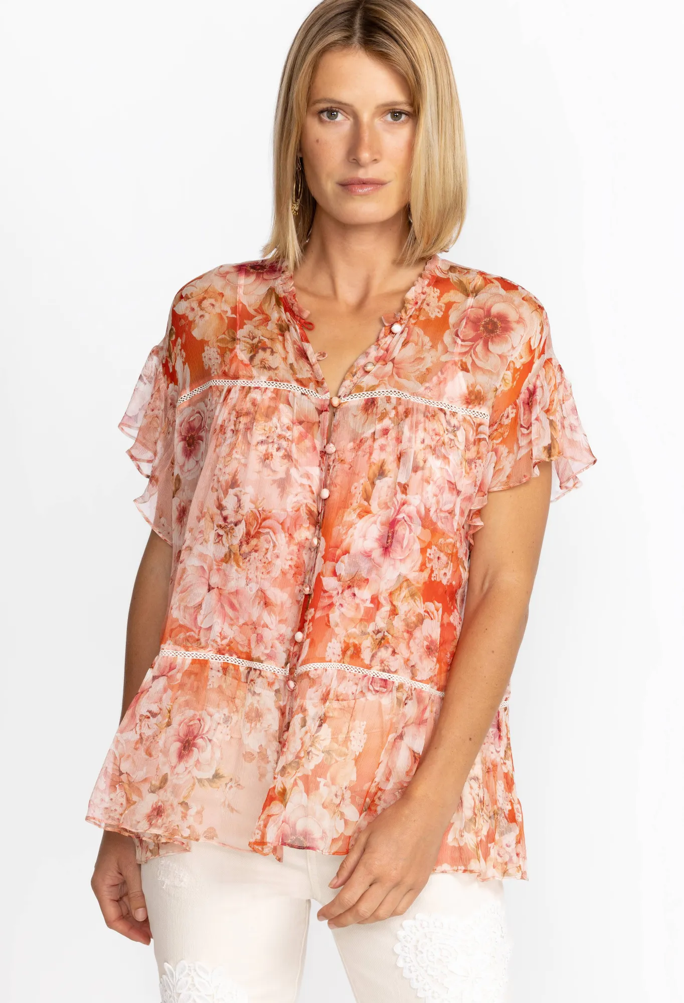 Hot Silk Blouse Women Tops