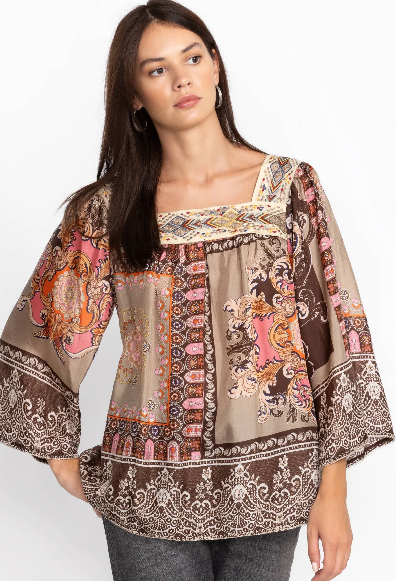 Clearance Square Neckline Blouse Women Tops