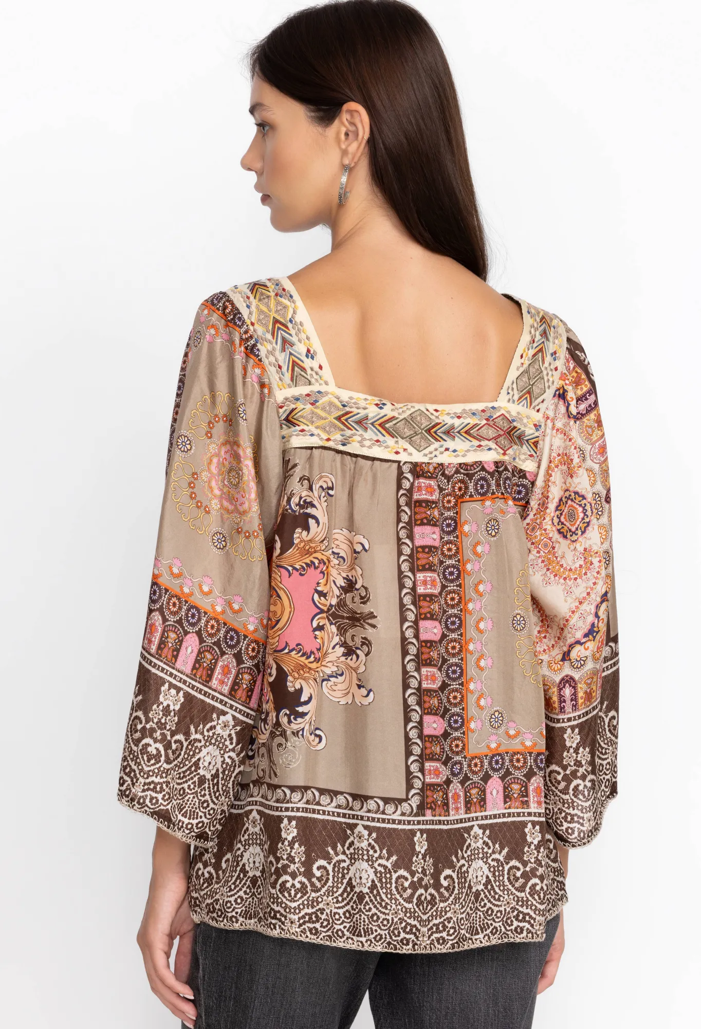 Clearance Square Neckline Blouse Women Tops