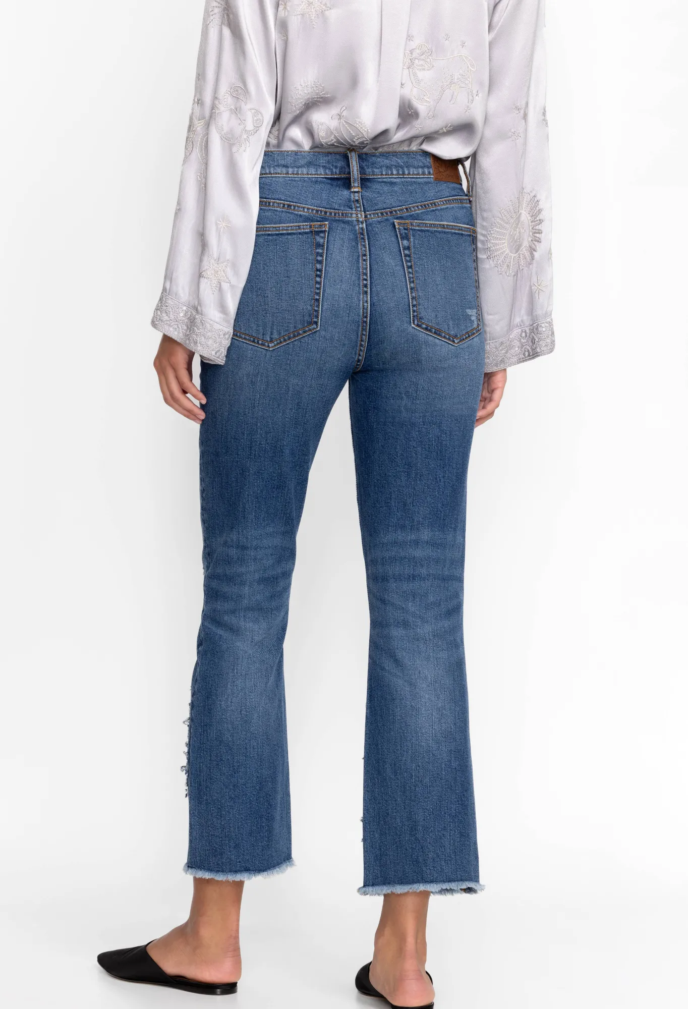 Cheap Stars Dance Cropped Baby Boot Jean Women Bottoms