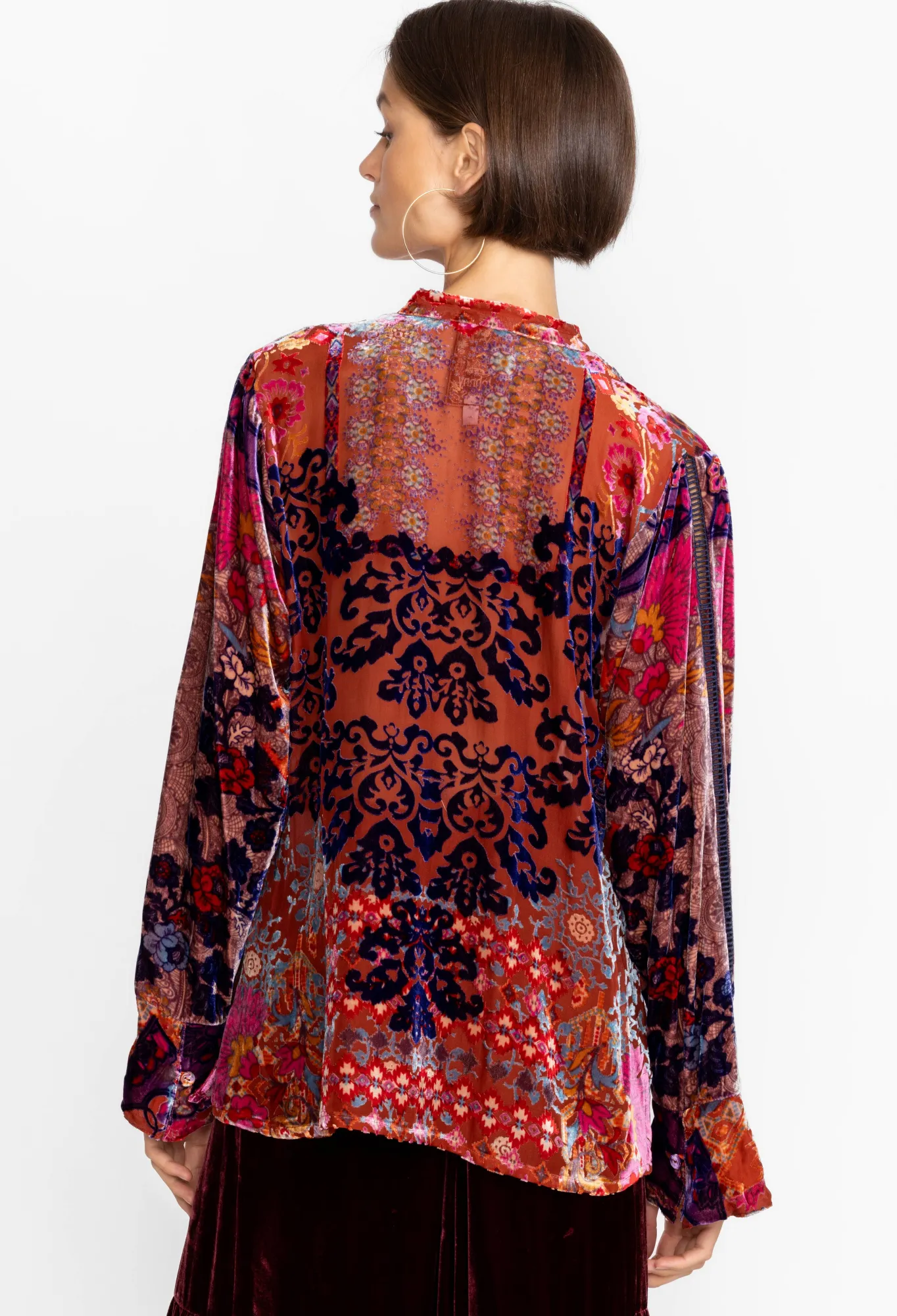 Cheap Syriah Burnout Enta Blouse Women Tops