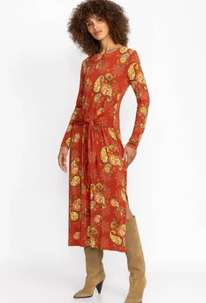 Clearance The Janie Favorite Long Sleeve Tie Front Knit Dress Women Dresses