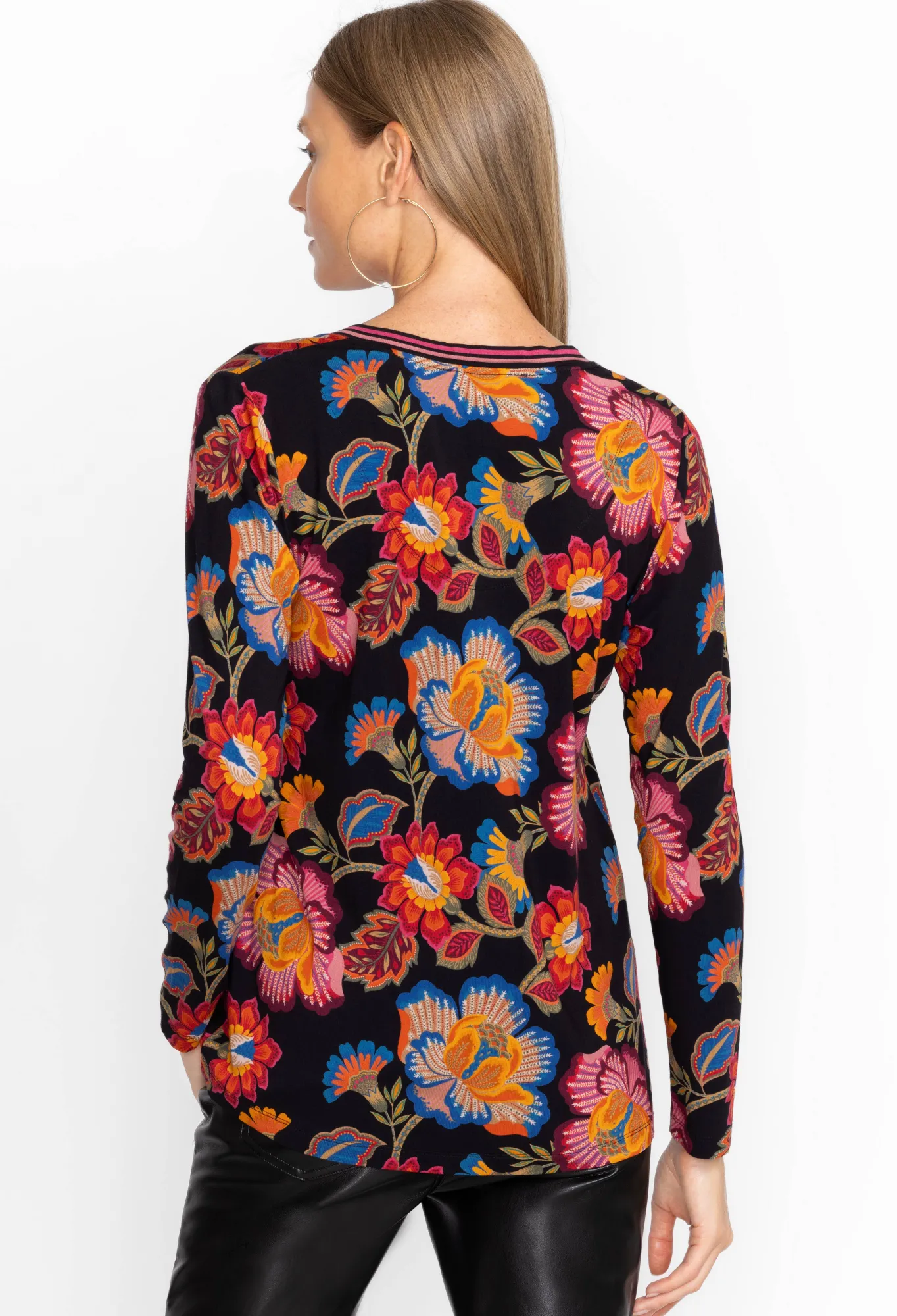 Online The Janie Favorite Long Sleeve V-Neck Tee Women Tops