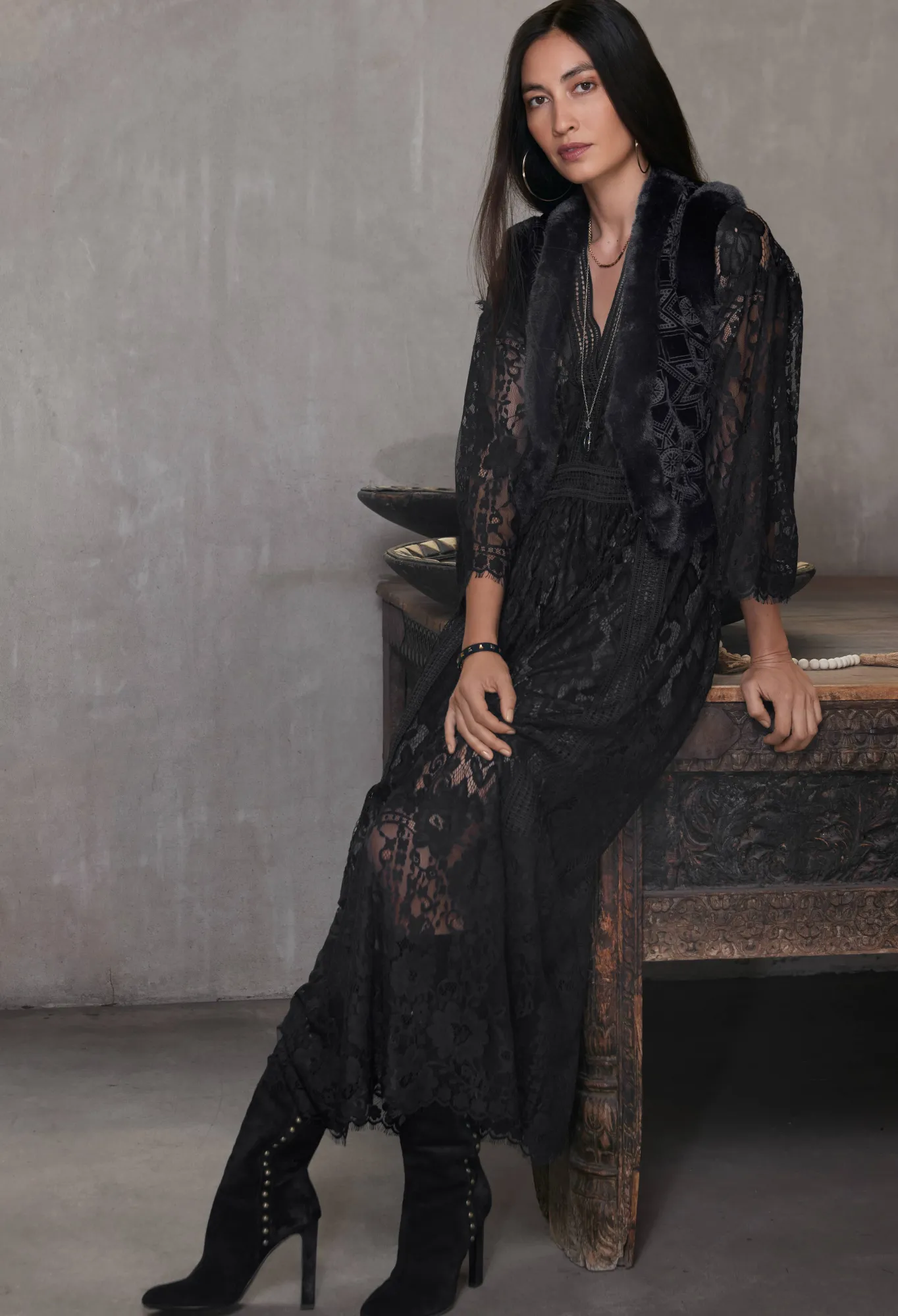 Outlet Veronne Lace Dress (Slip) Women Dresses