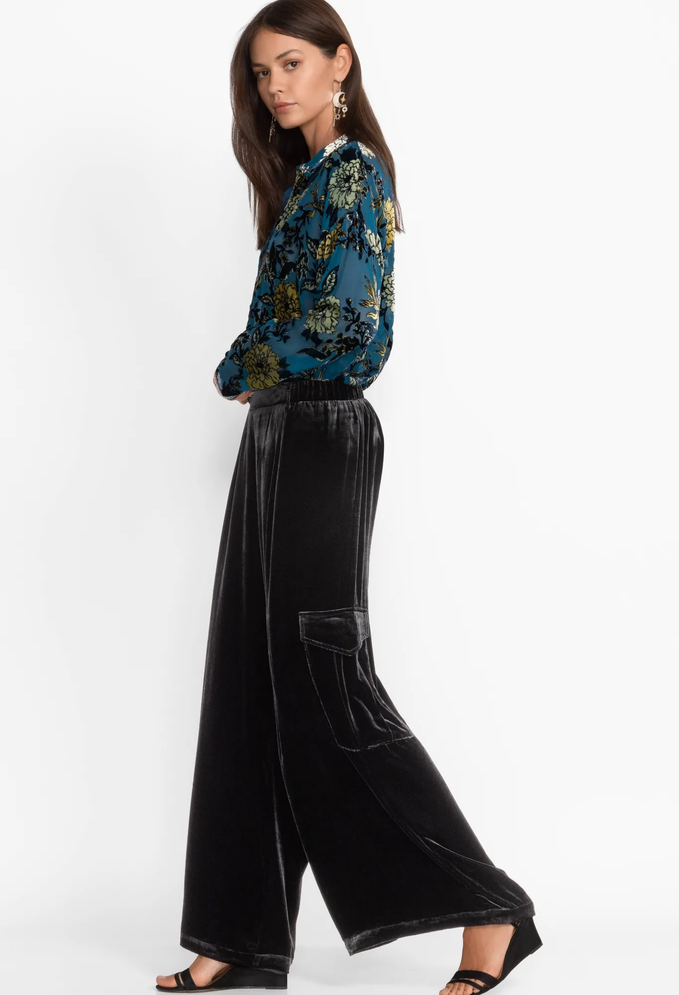 Discount Zatima Silk Cargo Pant Women Bottoms